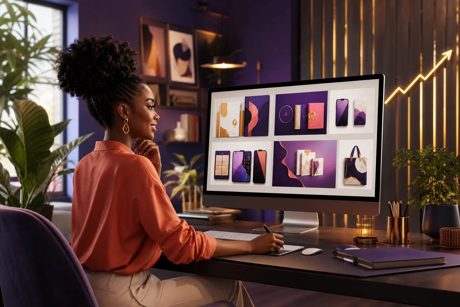 Creator preparing digital products for an online storefront